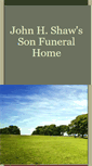 Mobile Screenshot of jhshawfuneralhome.com